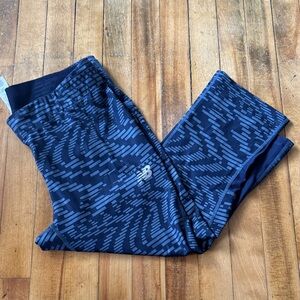 New Balance Blue and Gray Patterned Leggings